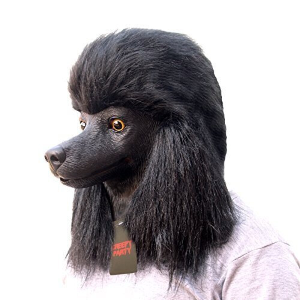 3560 Poodle Head Mask for Adults - Realistic Animal Mask for Halloween, Dog